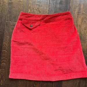 Urban Outfitters Red Curduroy Skirt (size XS)